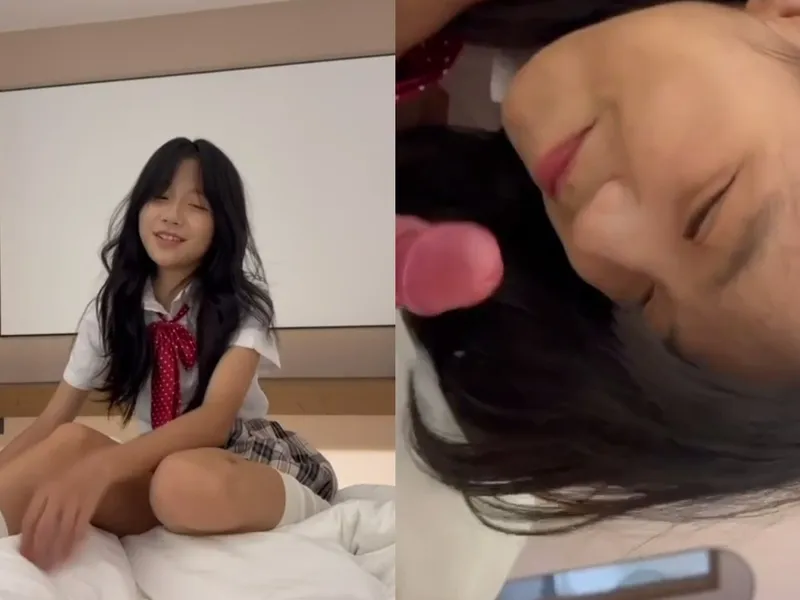 Em loli dễ thương liếm cục thịt biến em thành con đào dam dang p1